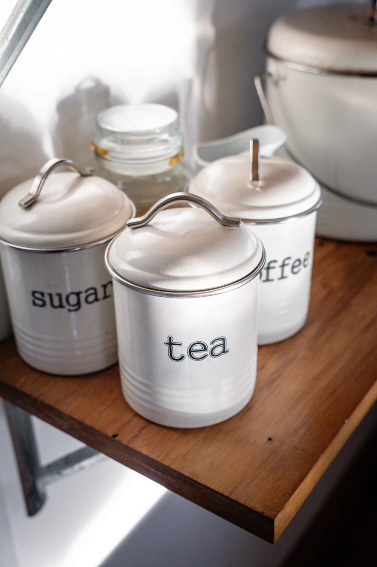 Ceramic Storage Canisters Set White Matte Kitchen — Kitchen Decor 2026