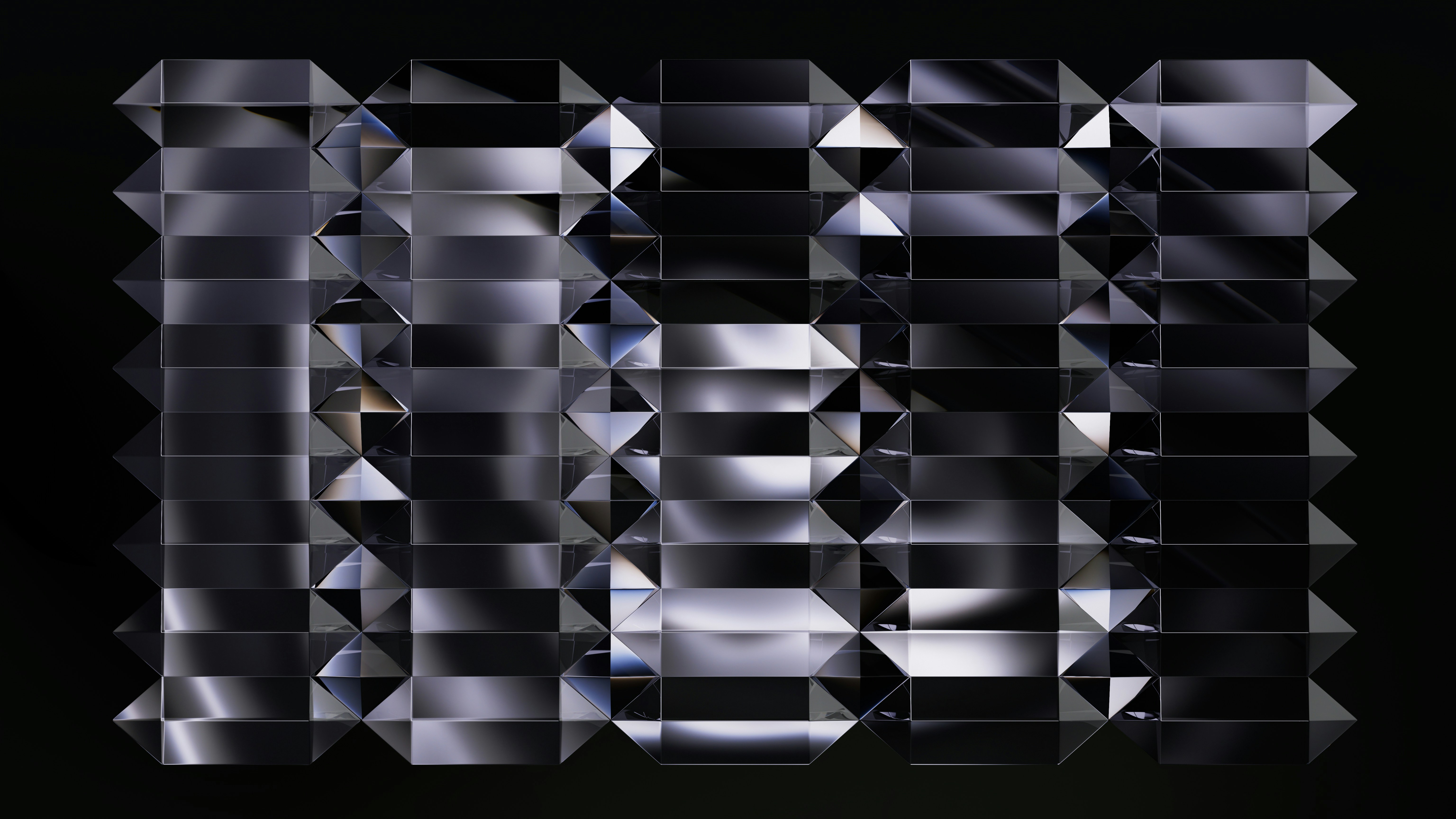 Motivo geometrico astratto con lucentezza metallica