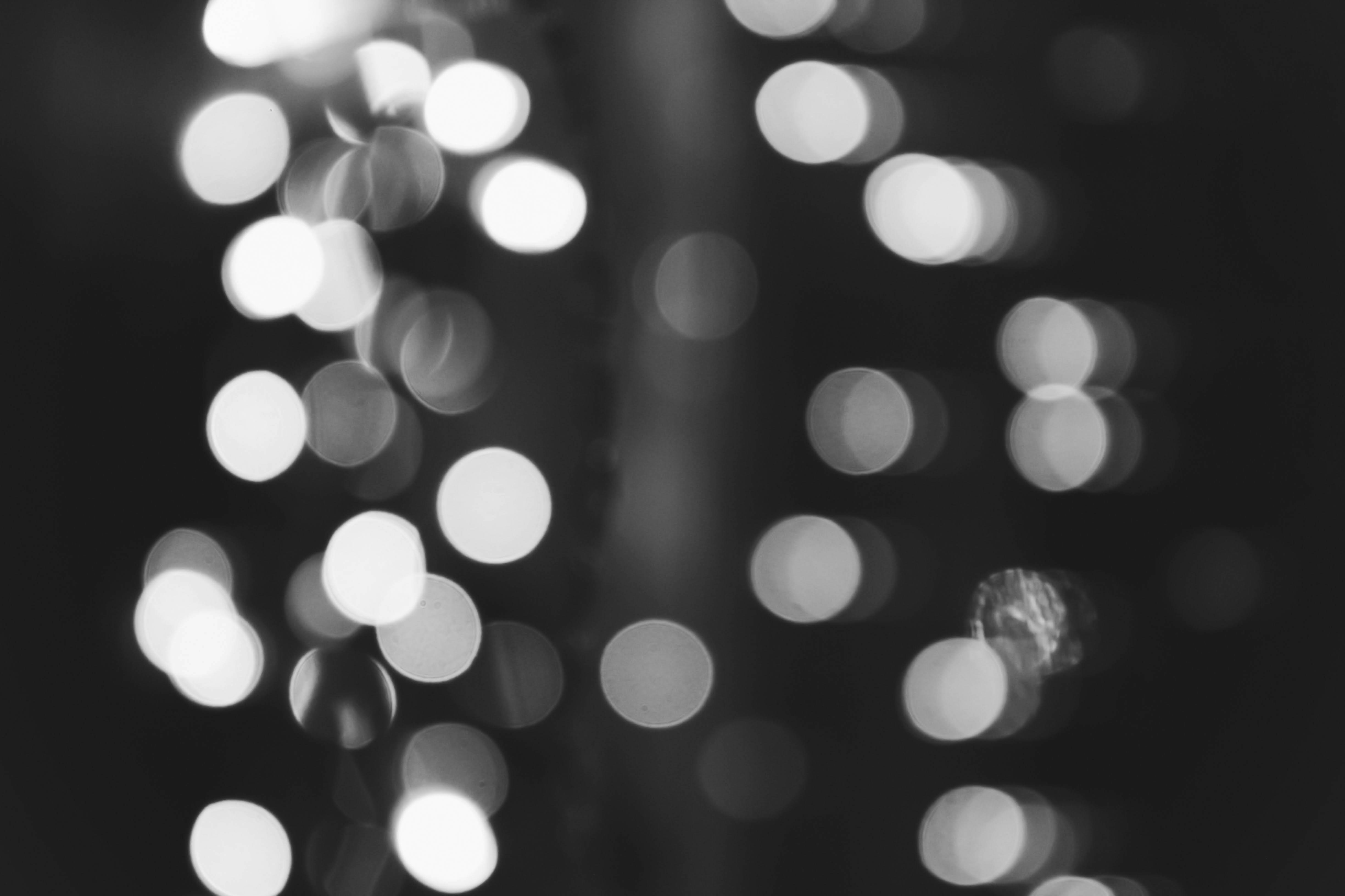 Bokeh lights on a dark background