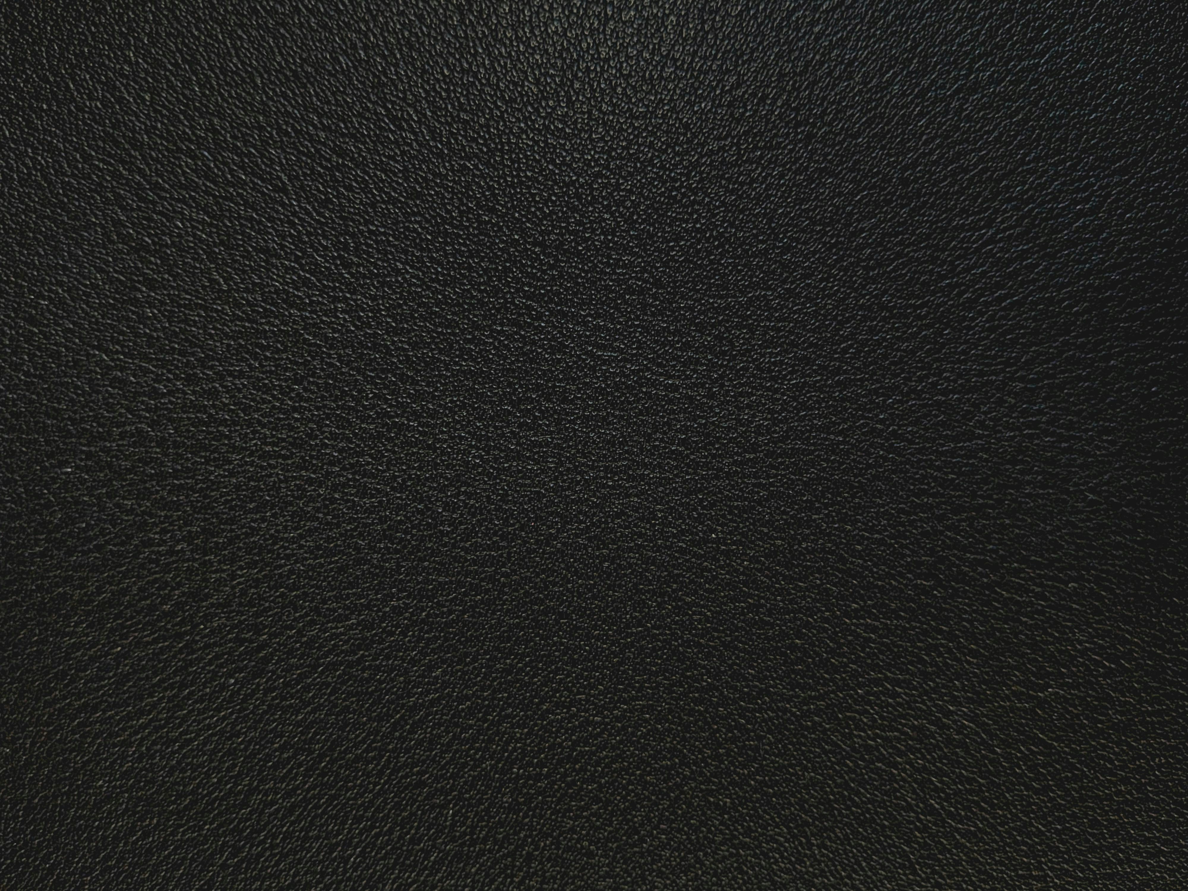 Close-up of textured black leather material