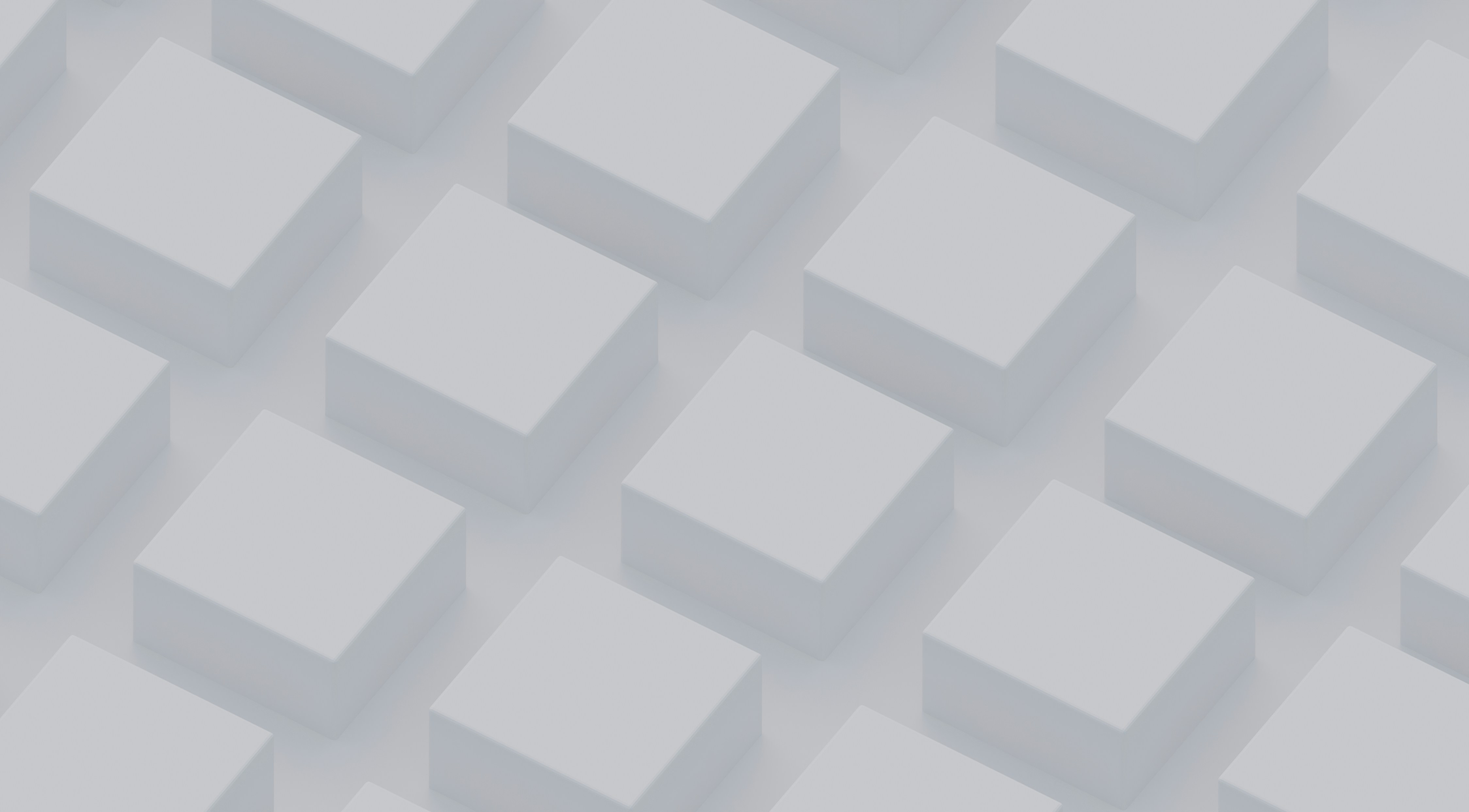 Pattern of soft grey cubes receding into distance