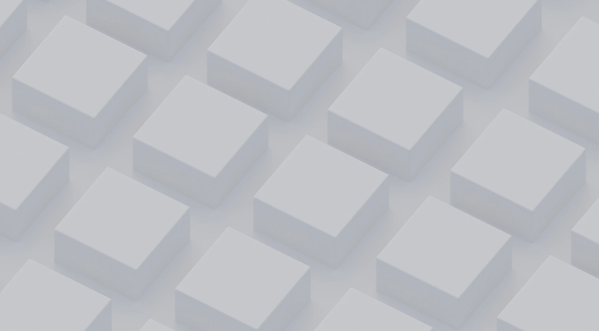 Pattern of soft grey cubes receding into distance