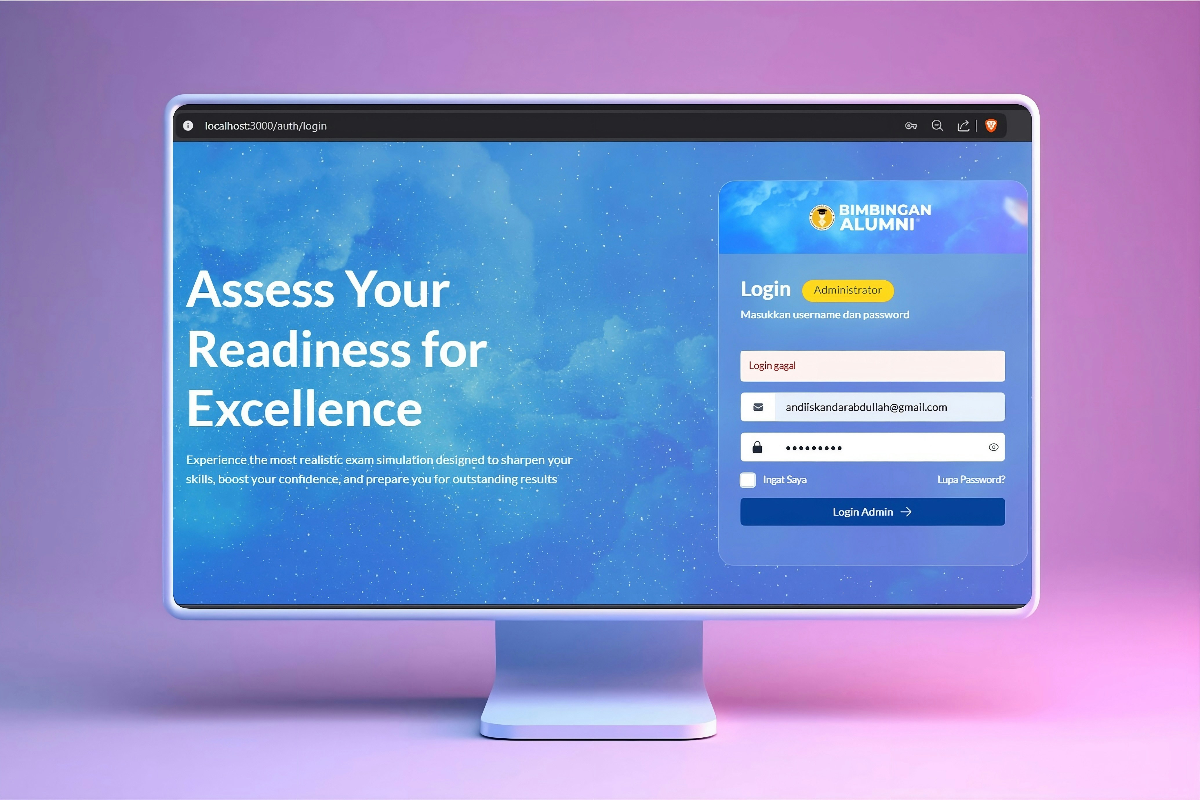 Website Test UTBK Bimbingan Alumni UI