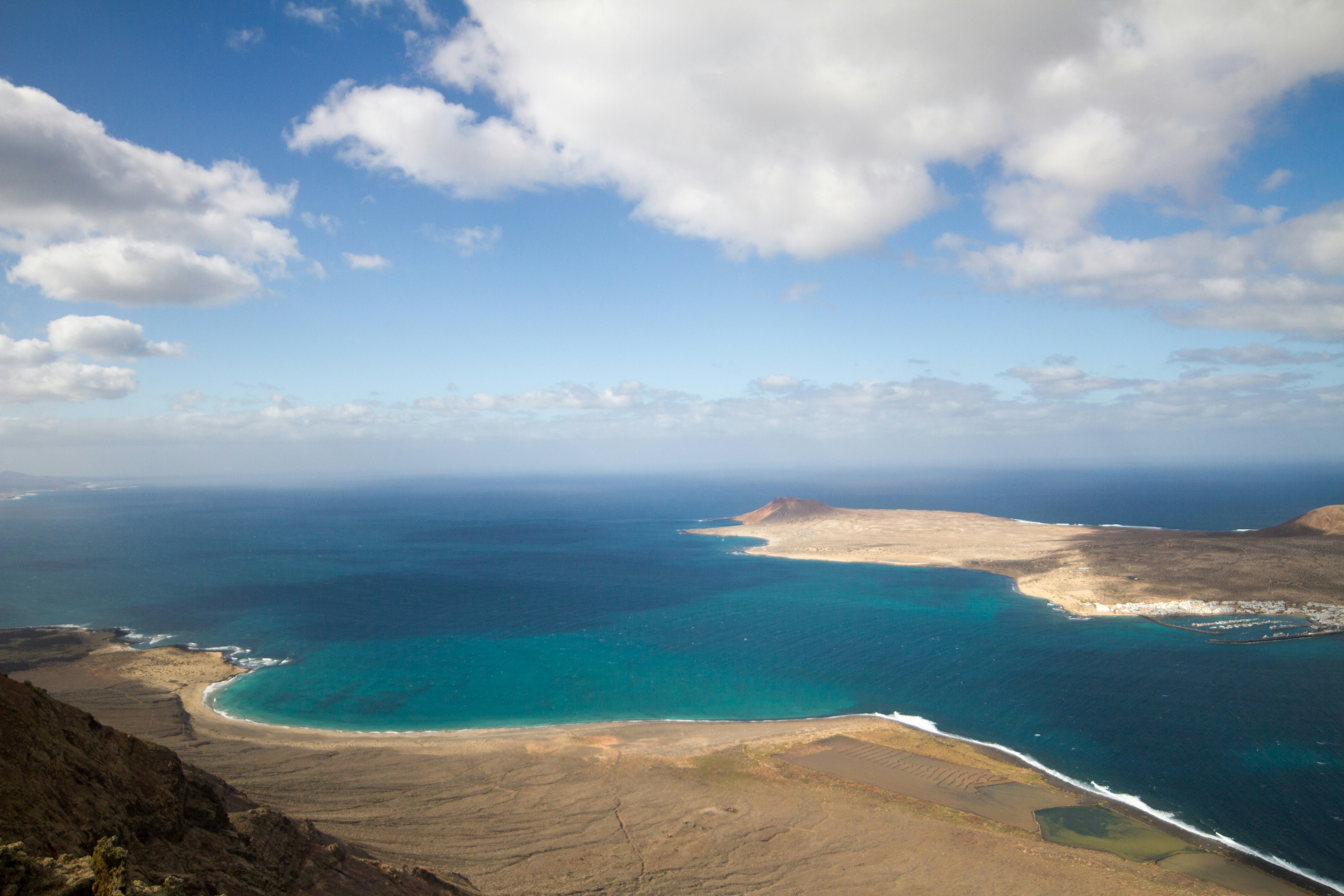 Coastal landscape with turquoise water and islands