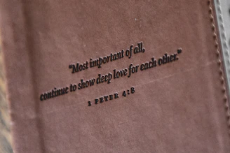 Bible verse about showing deep love for each other