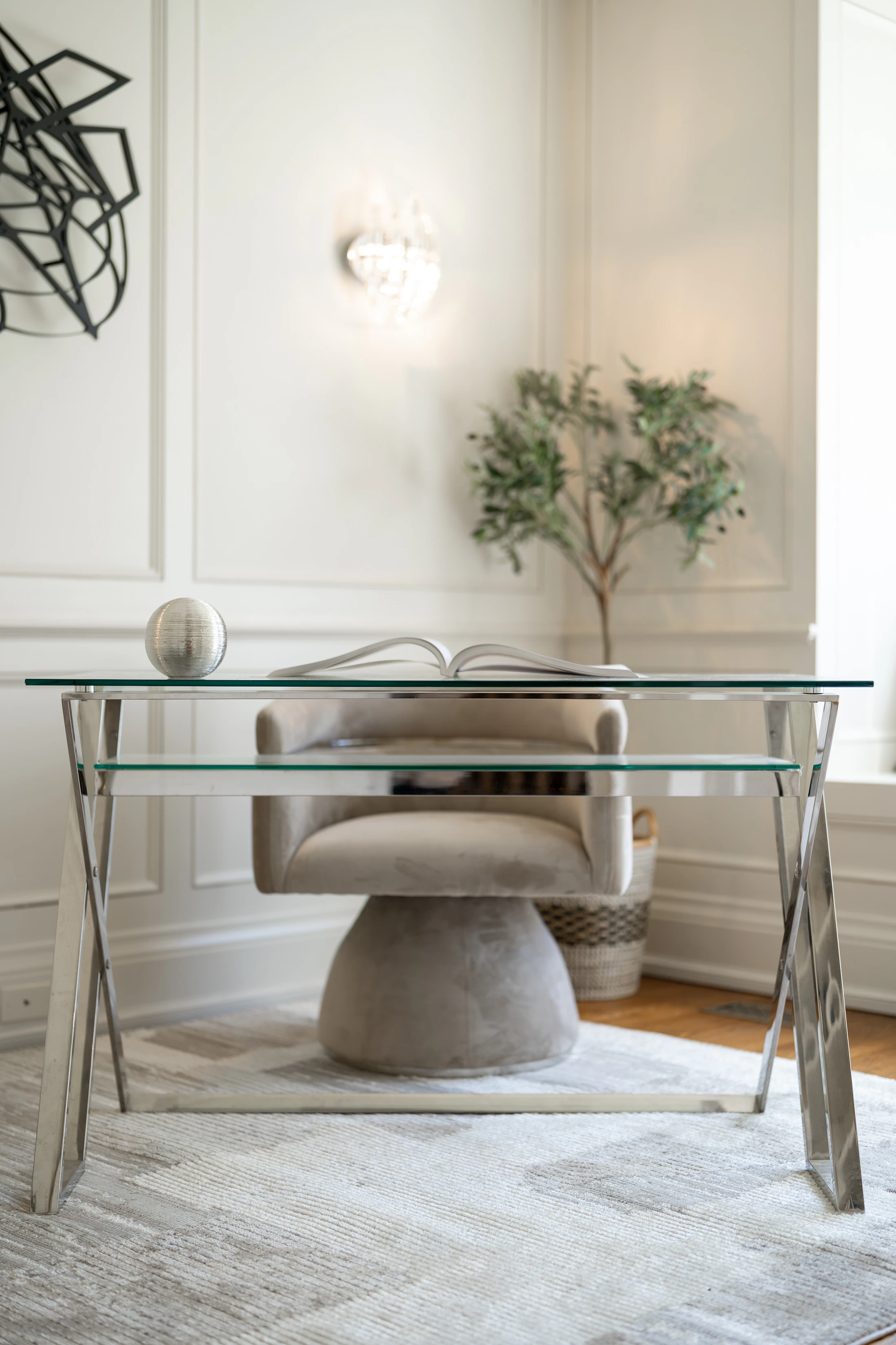 Elegant private study interior