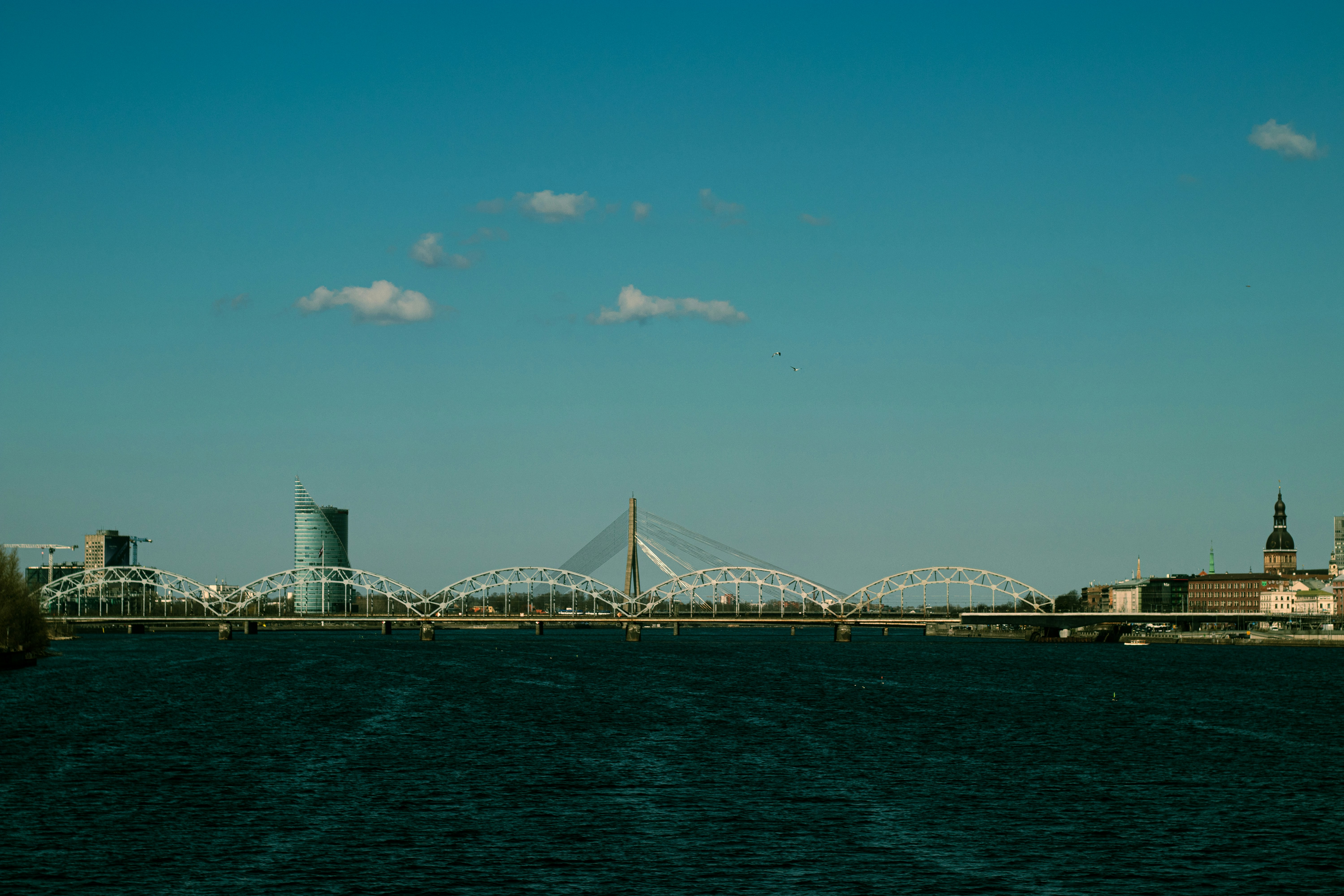 Riga Daugava river waterfront
