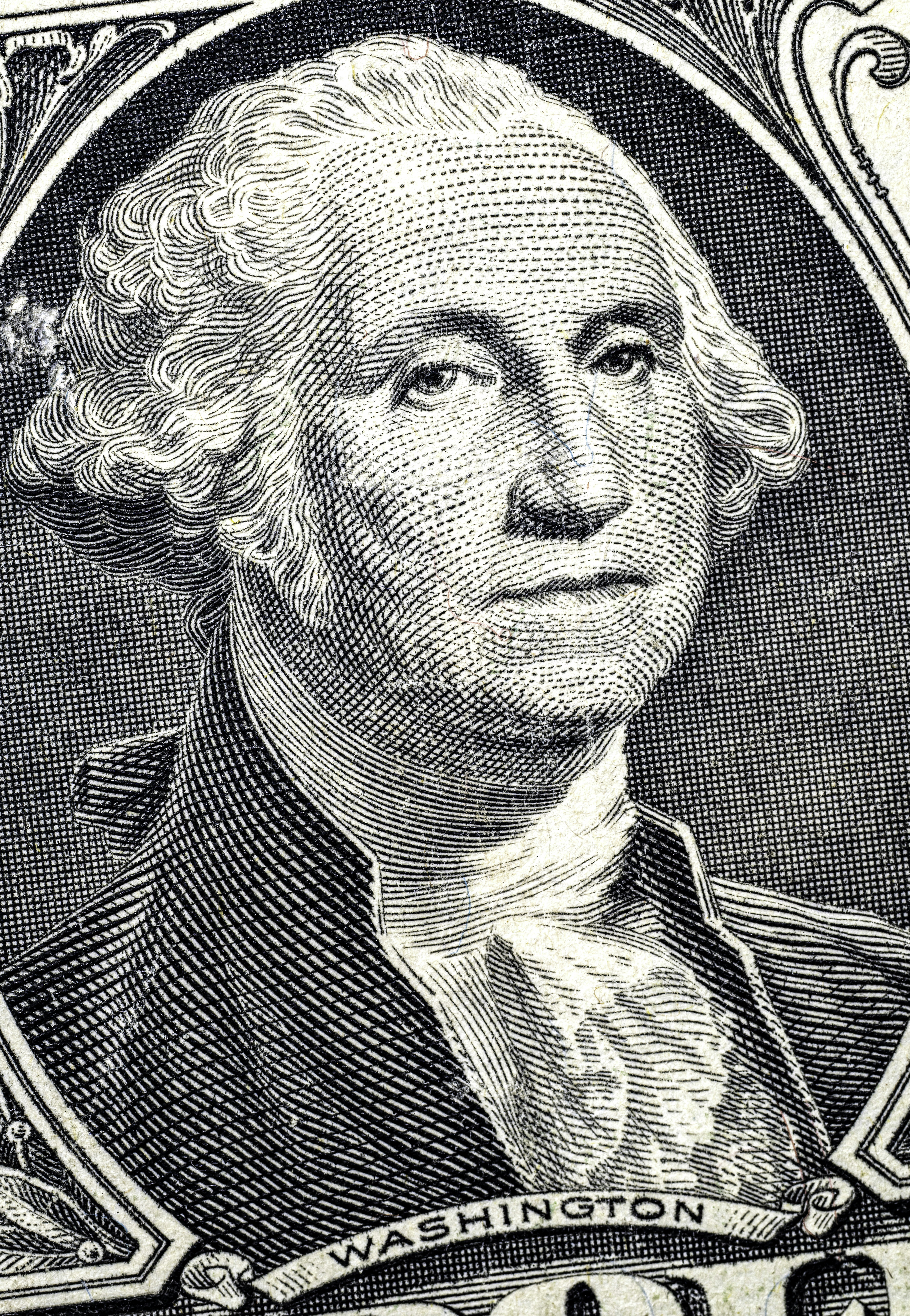 George washington on a us dollar bill