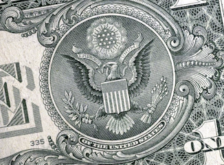 Great seal of the united states on a dollar bill