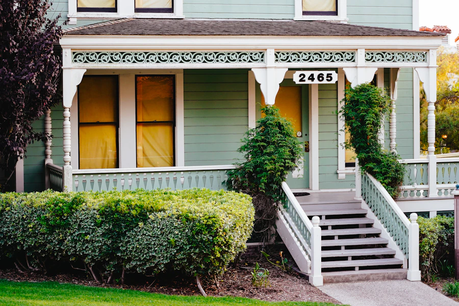 Freshly painted home exterior