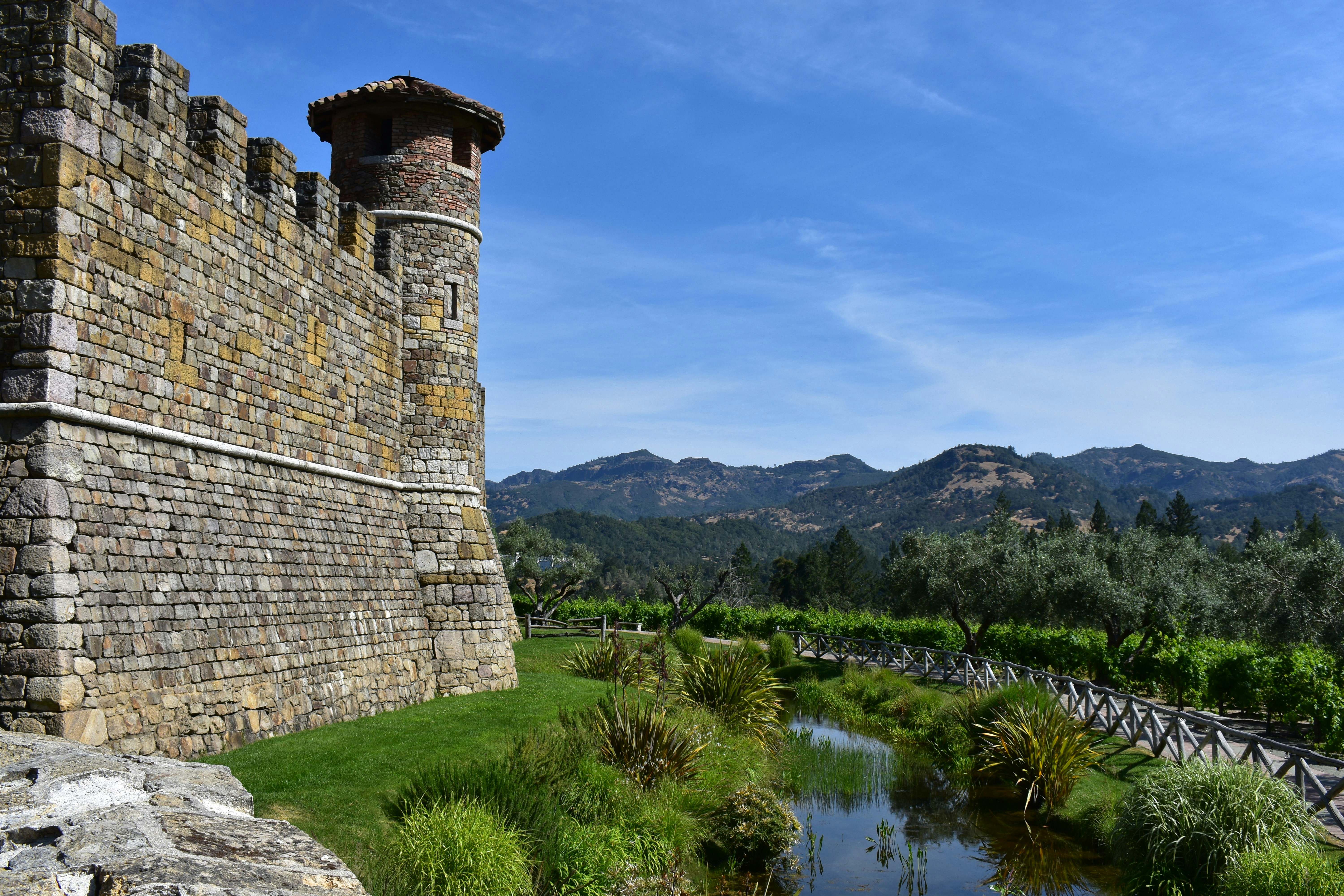 Napa Valley Wine Castle Landscape