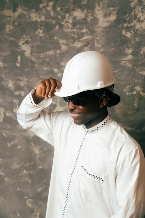 Young engineer in hard hat