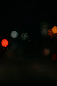 Blurred colorful lights on a dark background