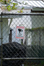 Warning sign for 24 hour video surveillance