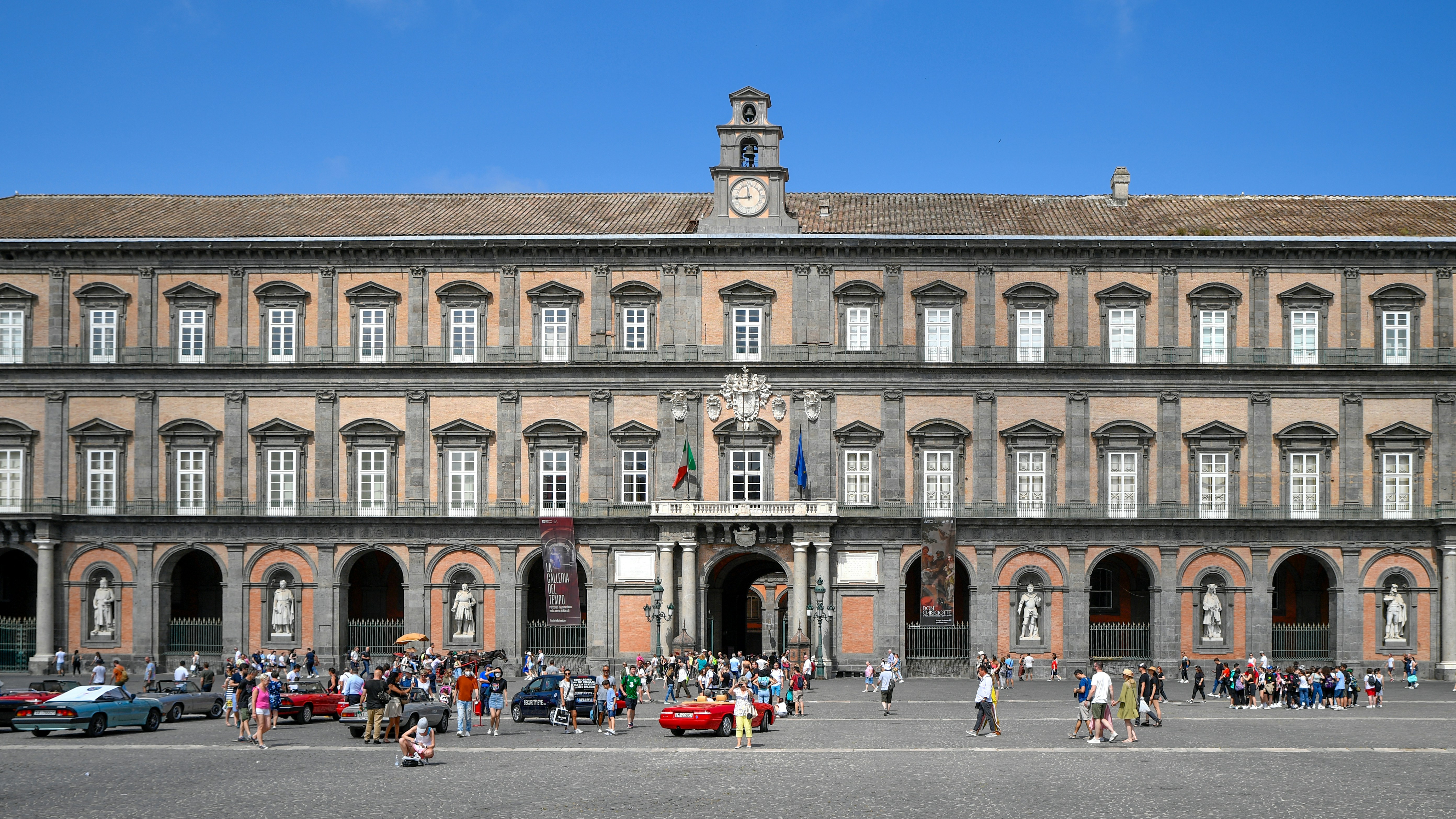 Naples historic building facade