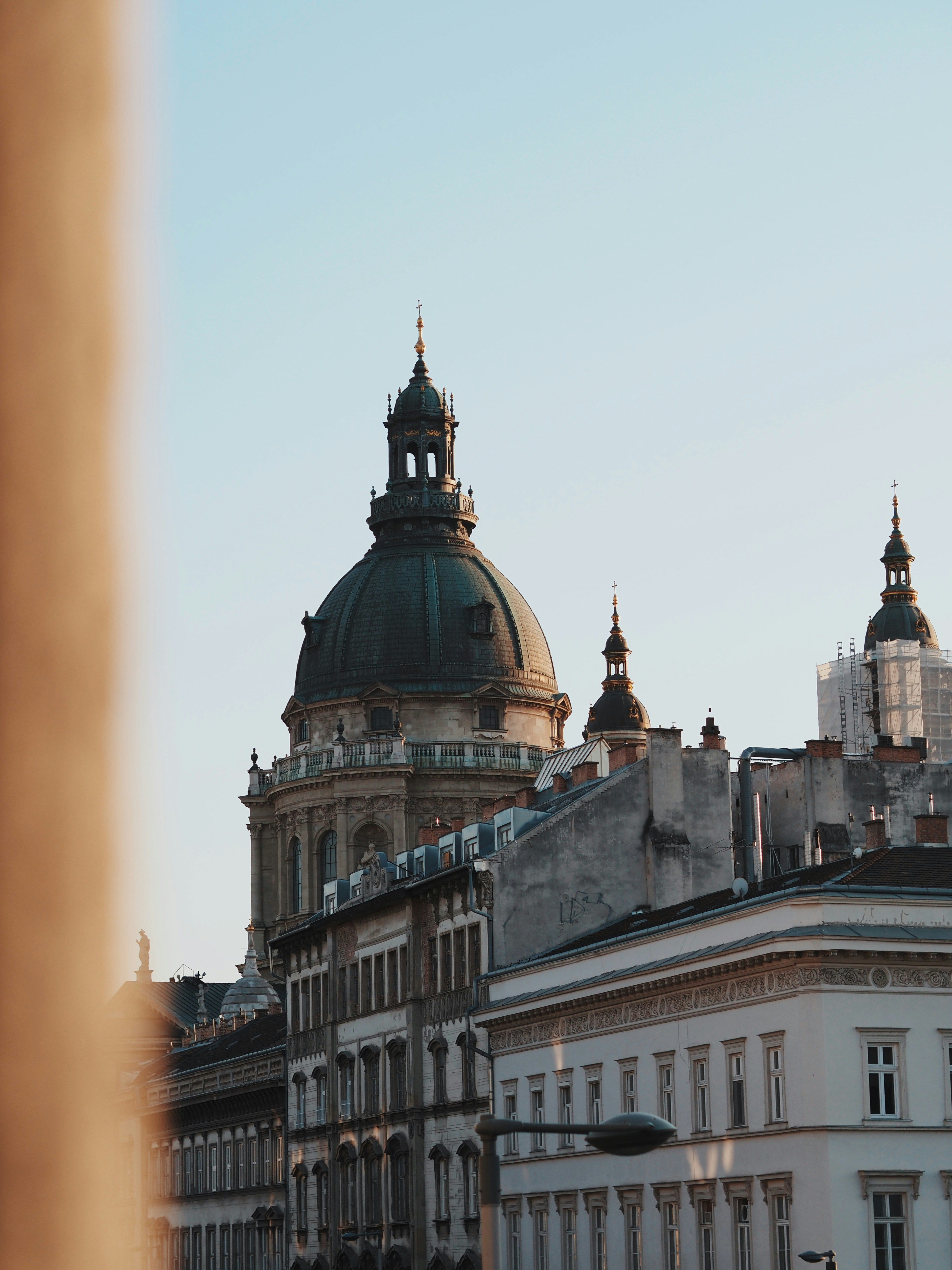 A grand dome building with european architecture.