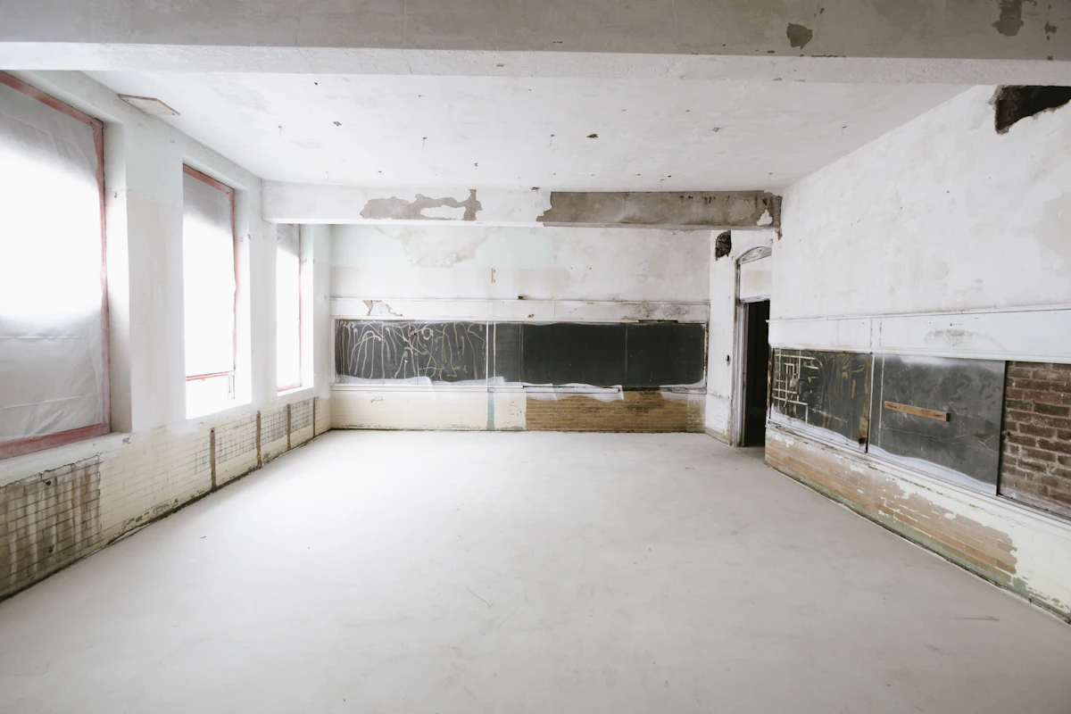 Empty room ready after a property cleanout