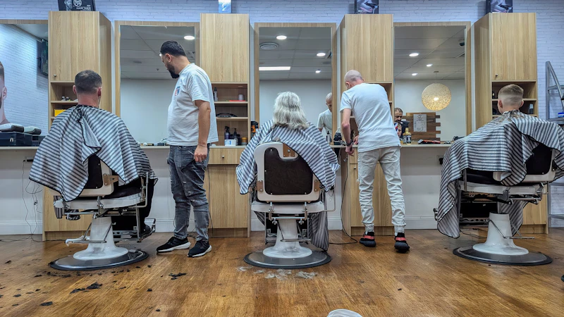 Stylists at work inside Luxe Hair Studio