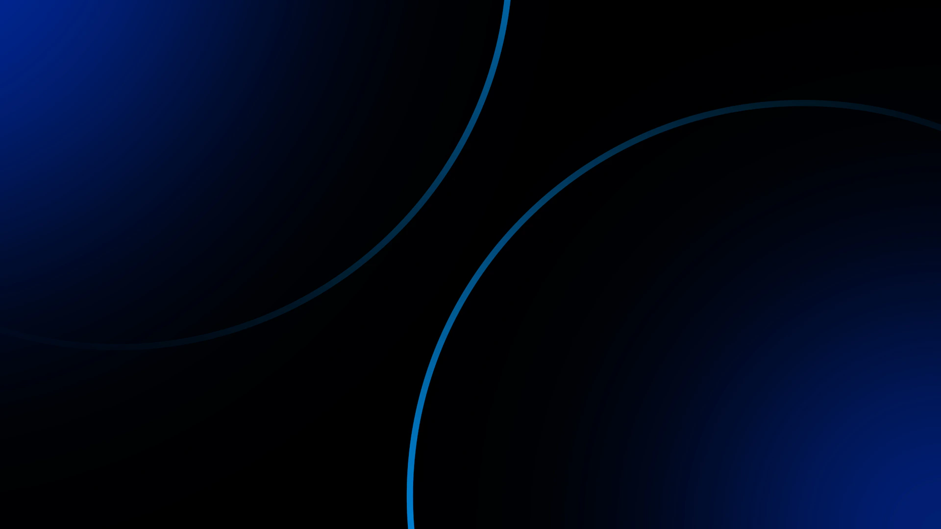 Dark blue background with abstract glowing lines