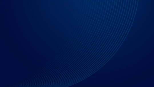 Deep blue background with subtle curved lines