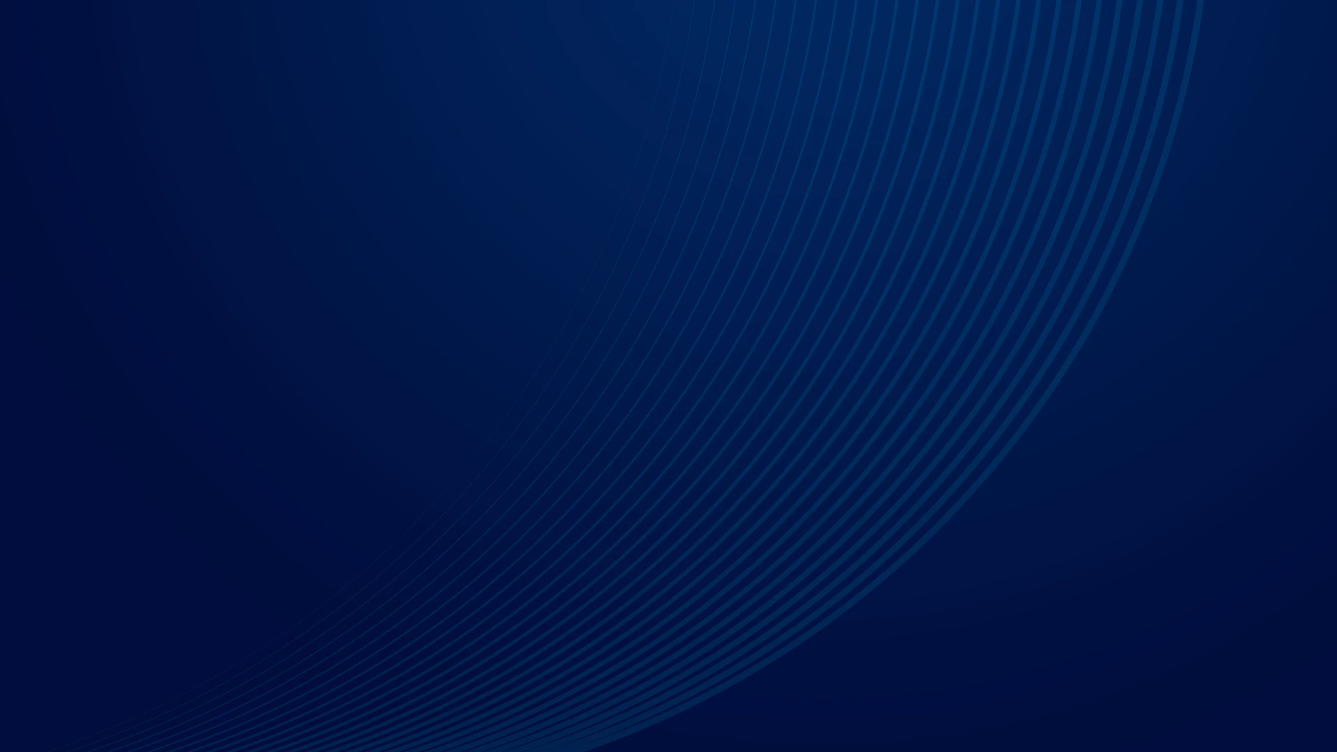 Deep blue background with subtle curved lines