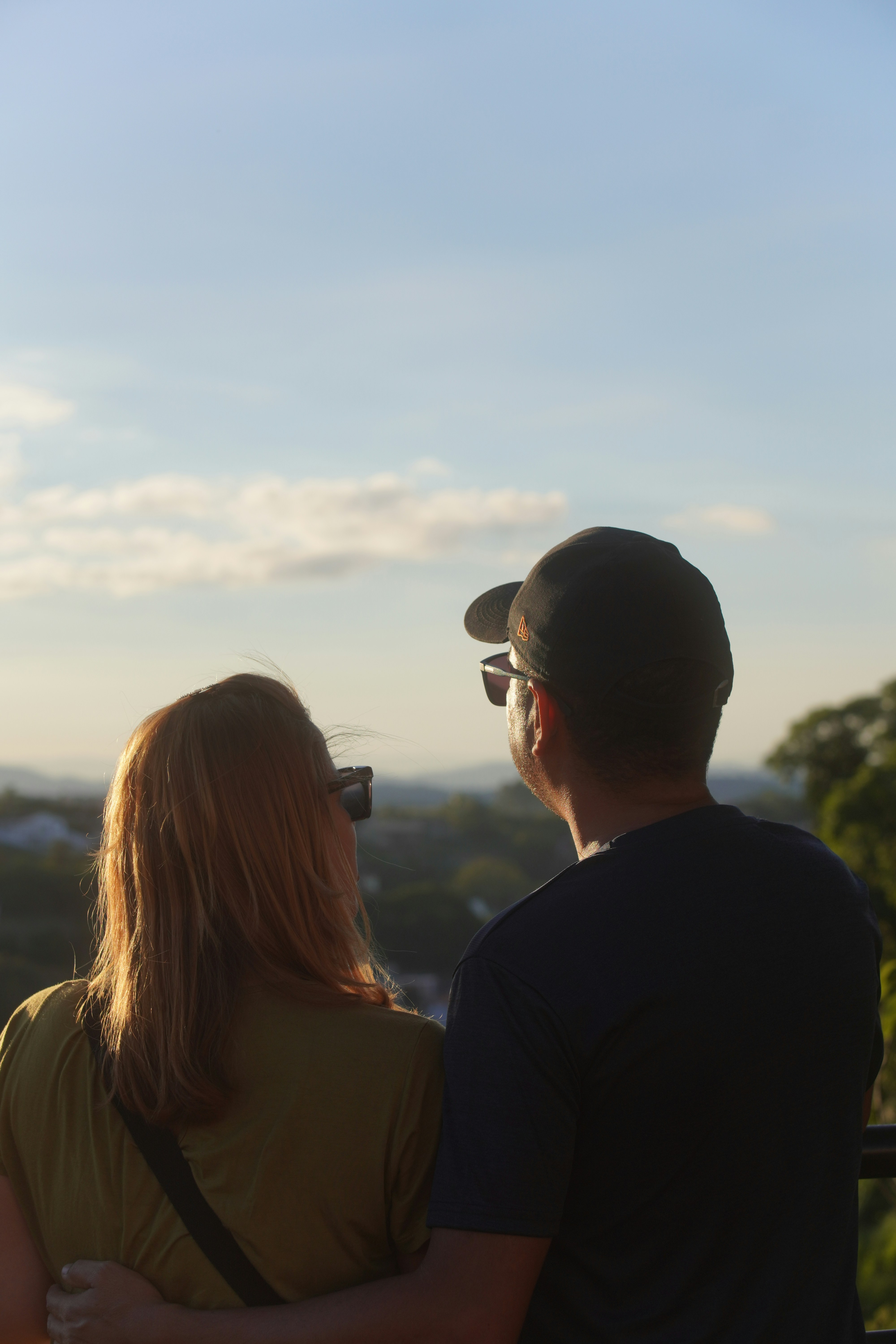 Couple looking out at a scenic view