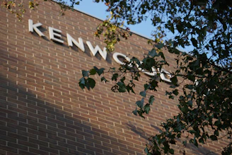 Building exterior with "kenwood" signage