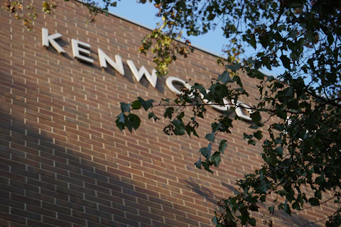 Building exterior with "kenwood" signage