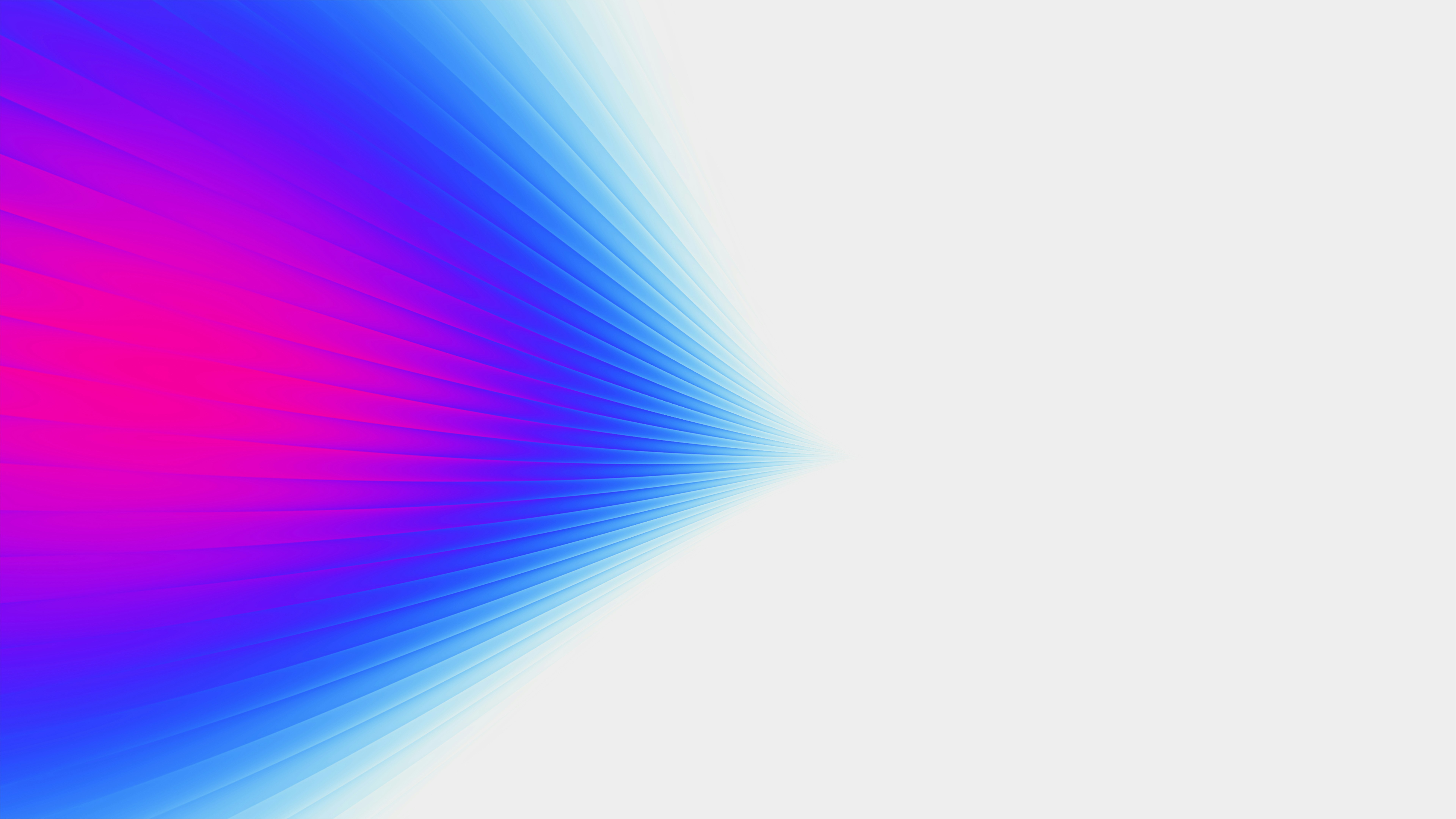 Abstract gradient of pink and blue light on white