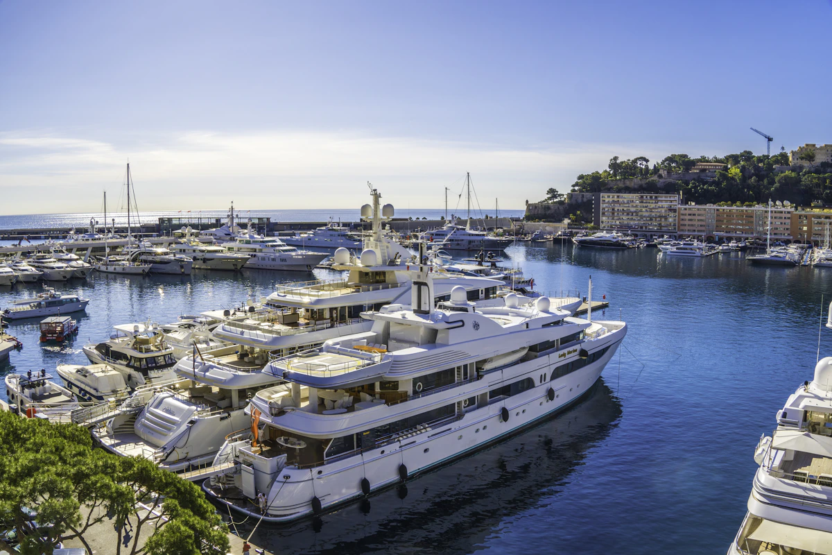 Yacht and marina setting for Yacht Rock