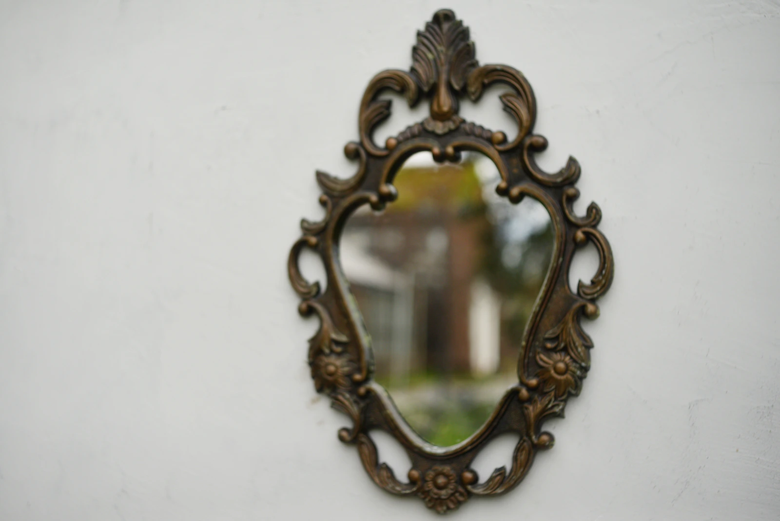 Sculptural vintage mirror
