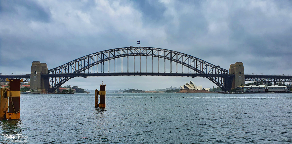 Sydney Harbour Bridge and Opera House from Circular Quay