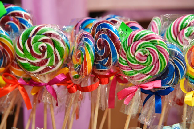 Swirling candy representing the Chocolate Rider