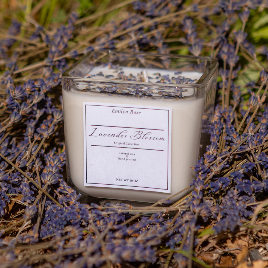 Vela de lavanda
