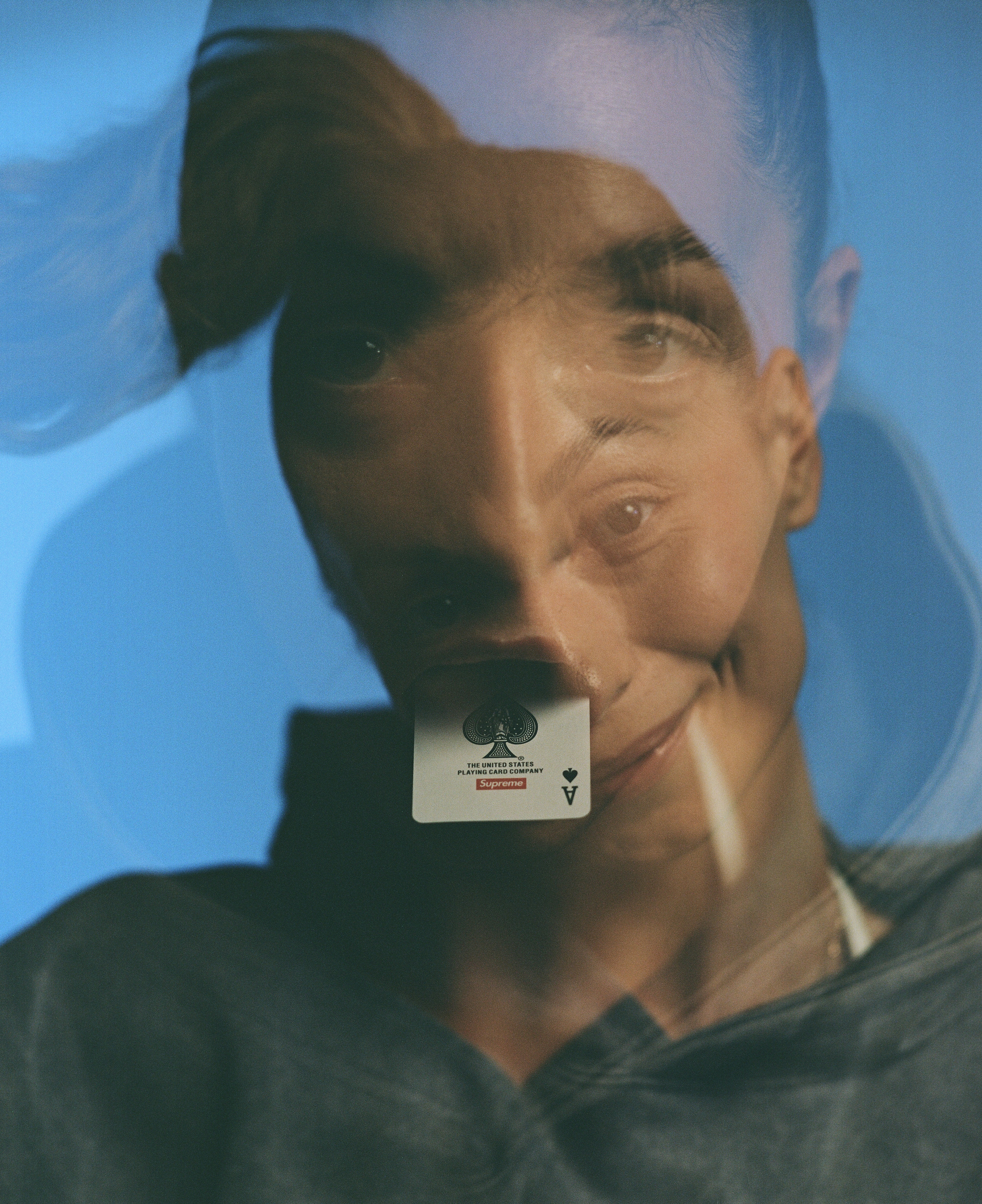 Person with ace of spades card in mouth photo – Free Portrait Image on ...