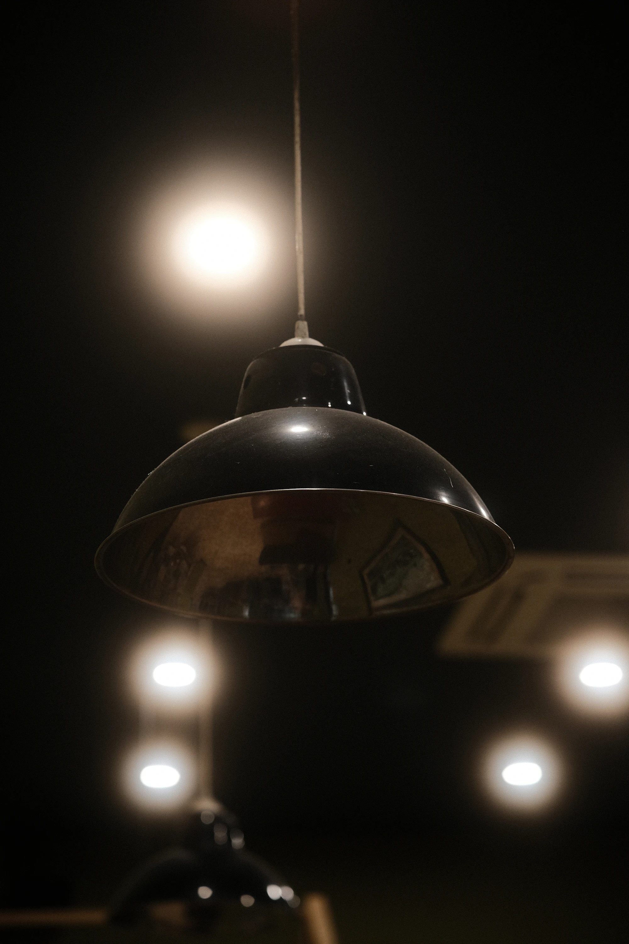 Cinematic cafe interior