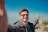 Man taking a selfie on a sunny day