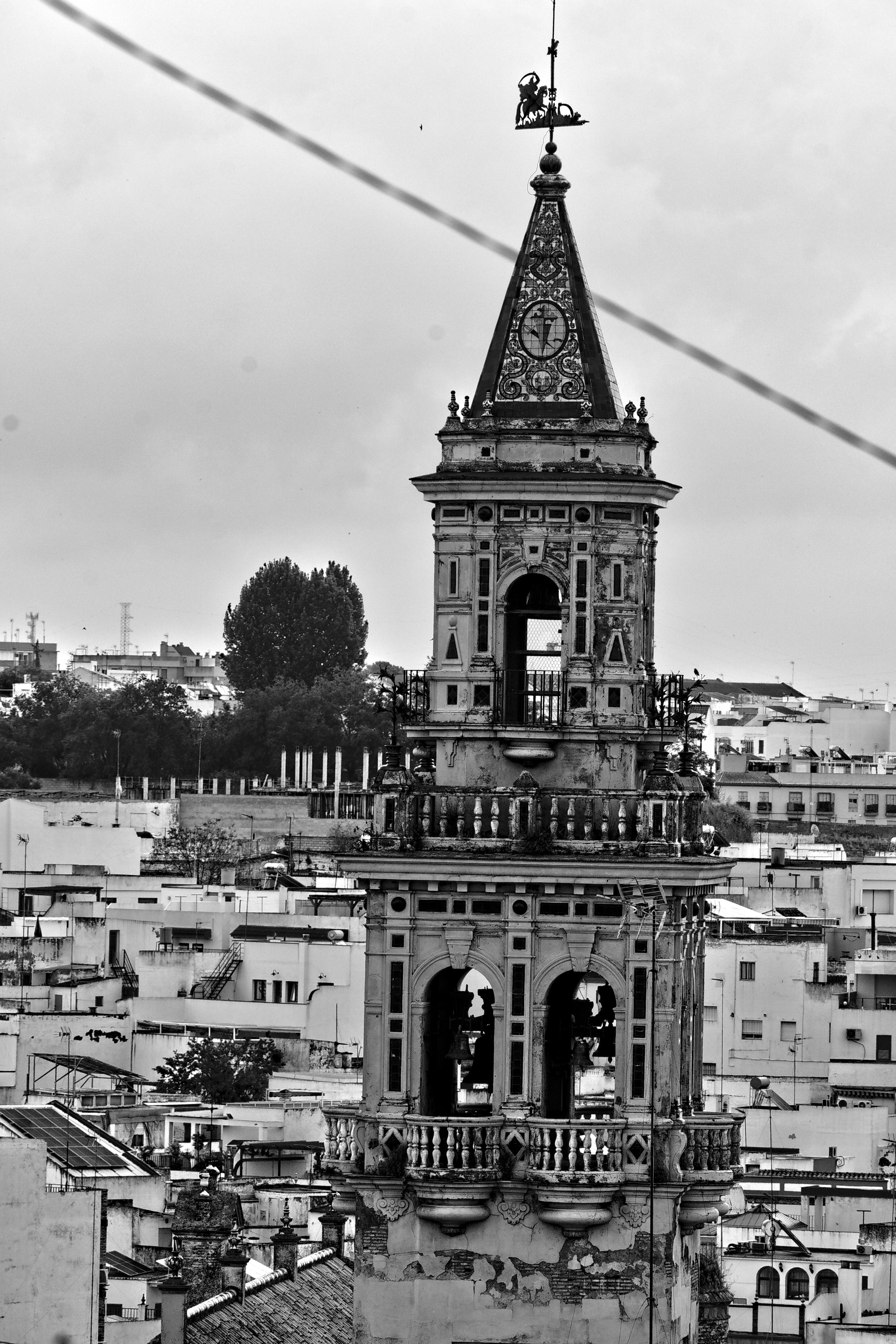 Alcala de Guadaira is a very important and prosperous town very near Seville. This is a detail of a tower