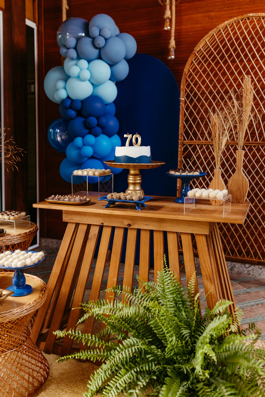 Aniversário Azul Royal