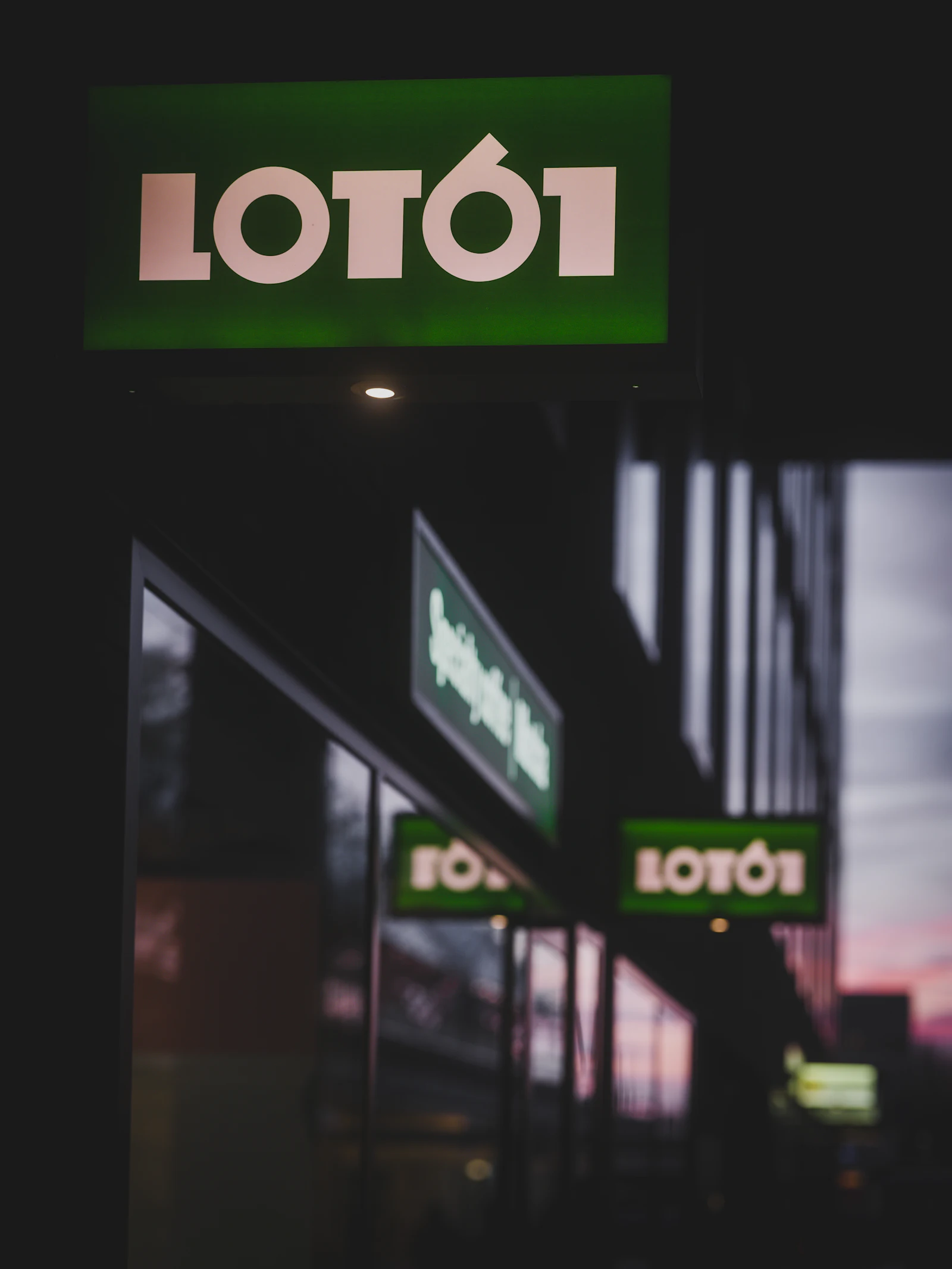 A commercial building storefront