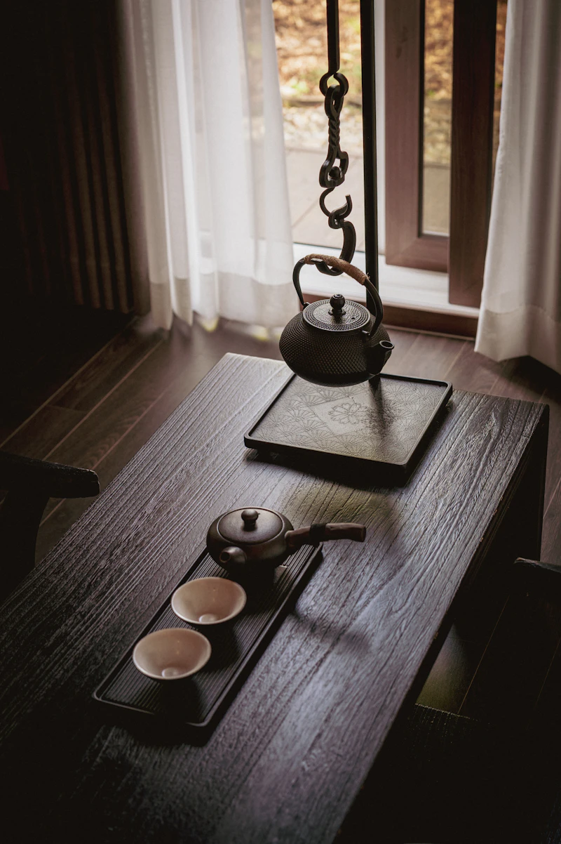 Service à thé Attaya (théière et 6 verres)