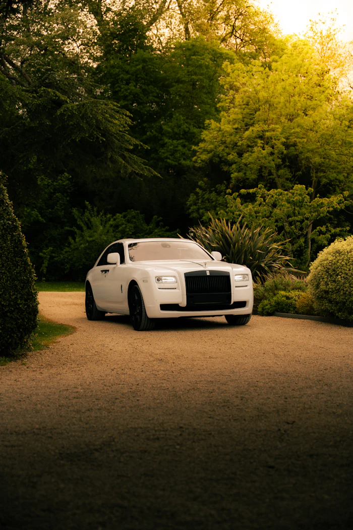 Voiture de mariage blanche