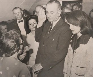 Lyndon b. johnson takes the oath of office