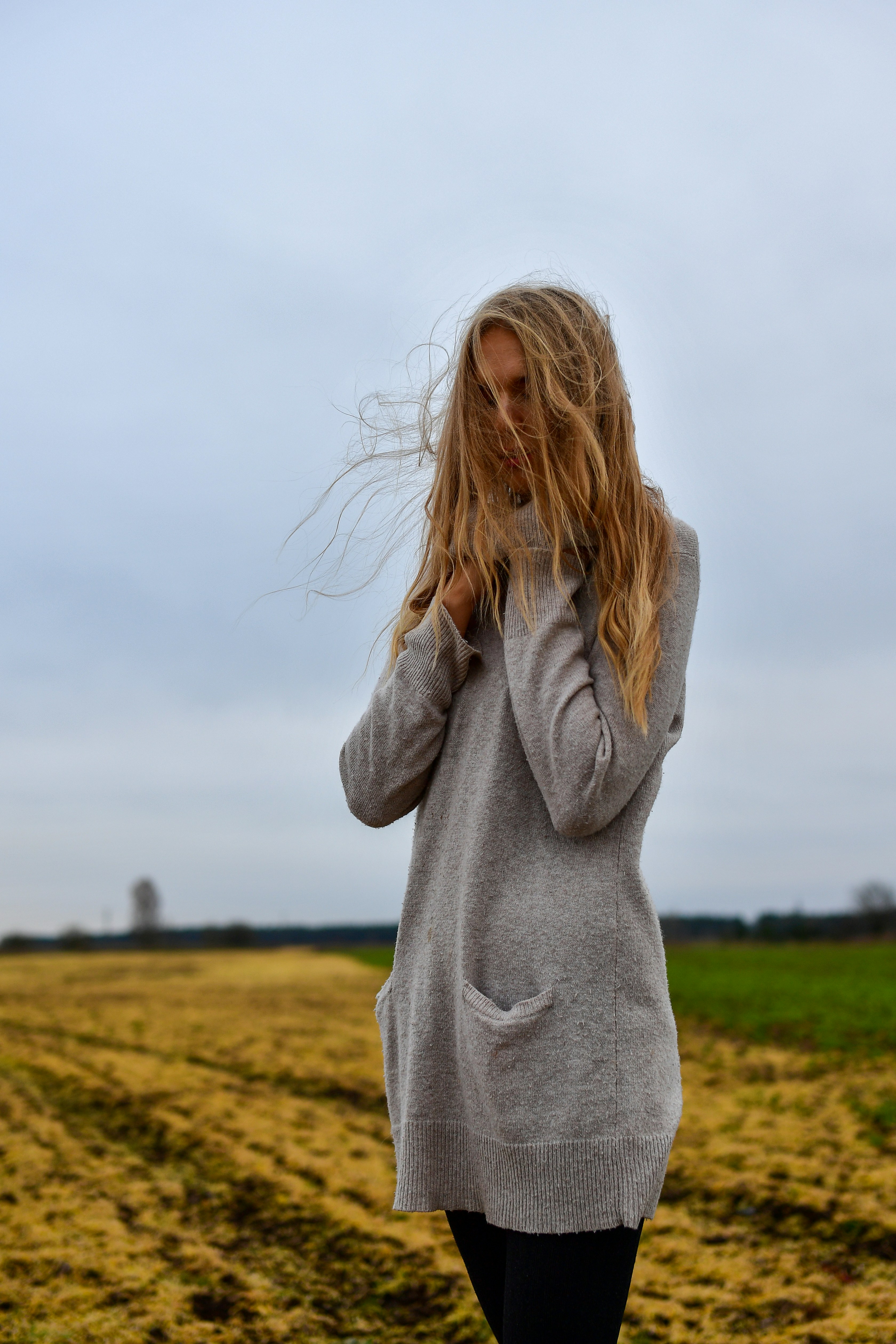 Pull tricot cosy automne