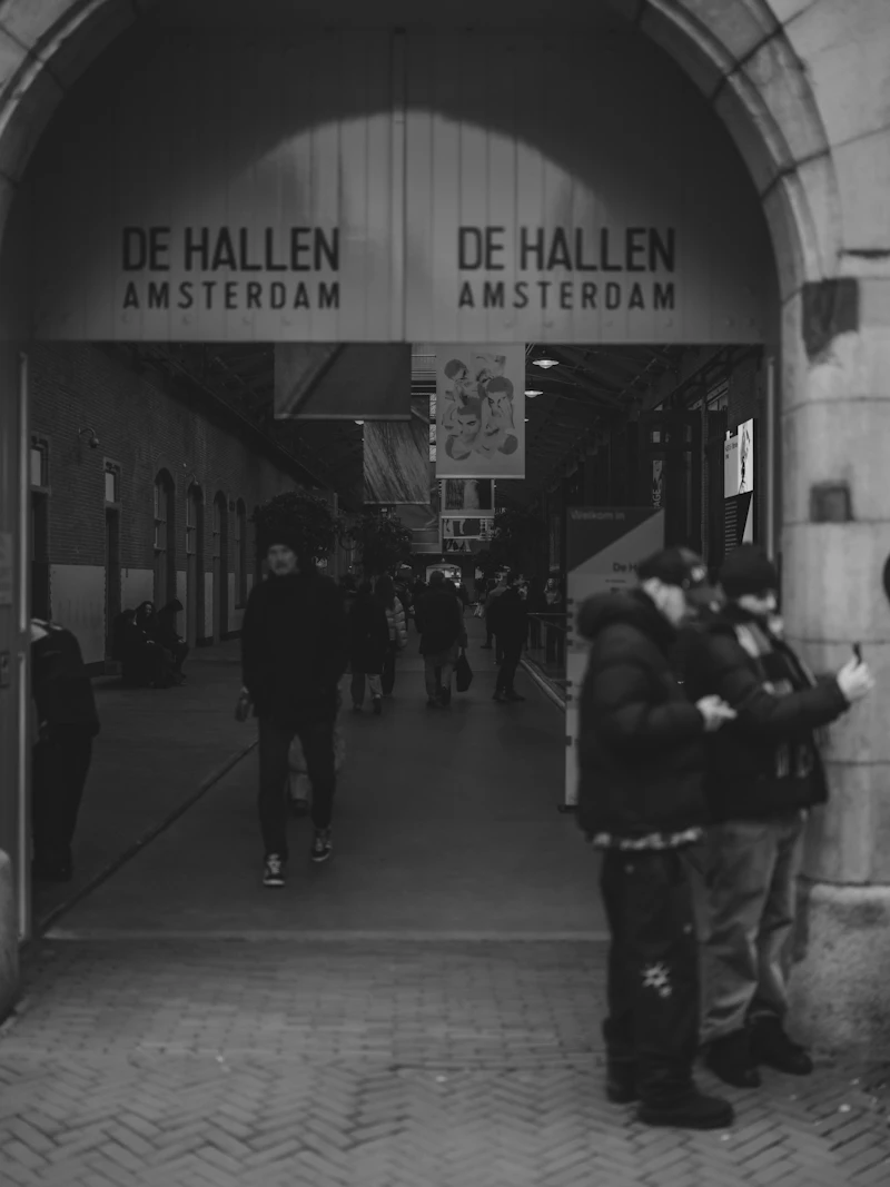 Entrance of De Hallen in Amsterdam Oud-West