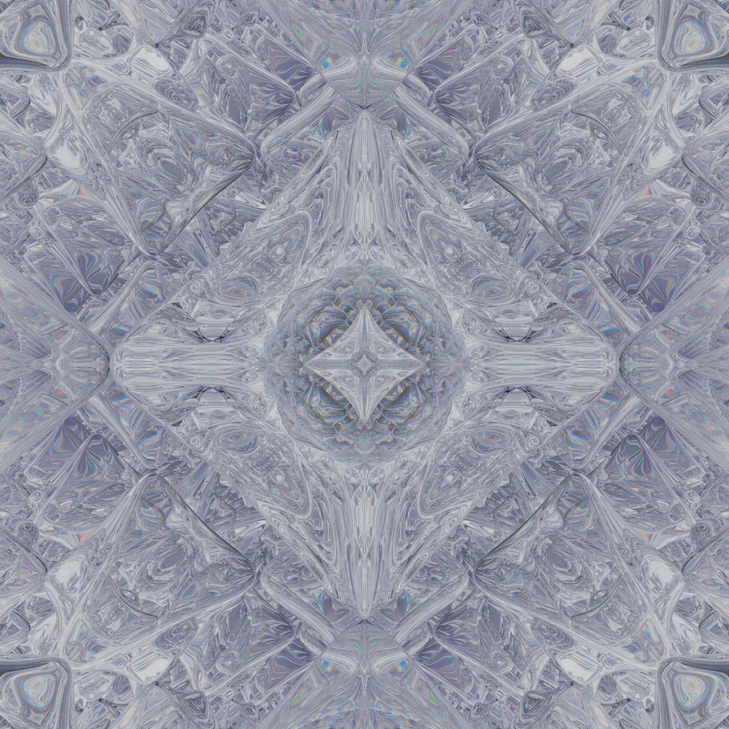 Abstraktes geometrisches Muster mit eisblauen Tönen