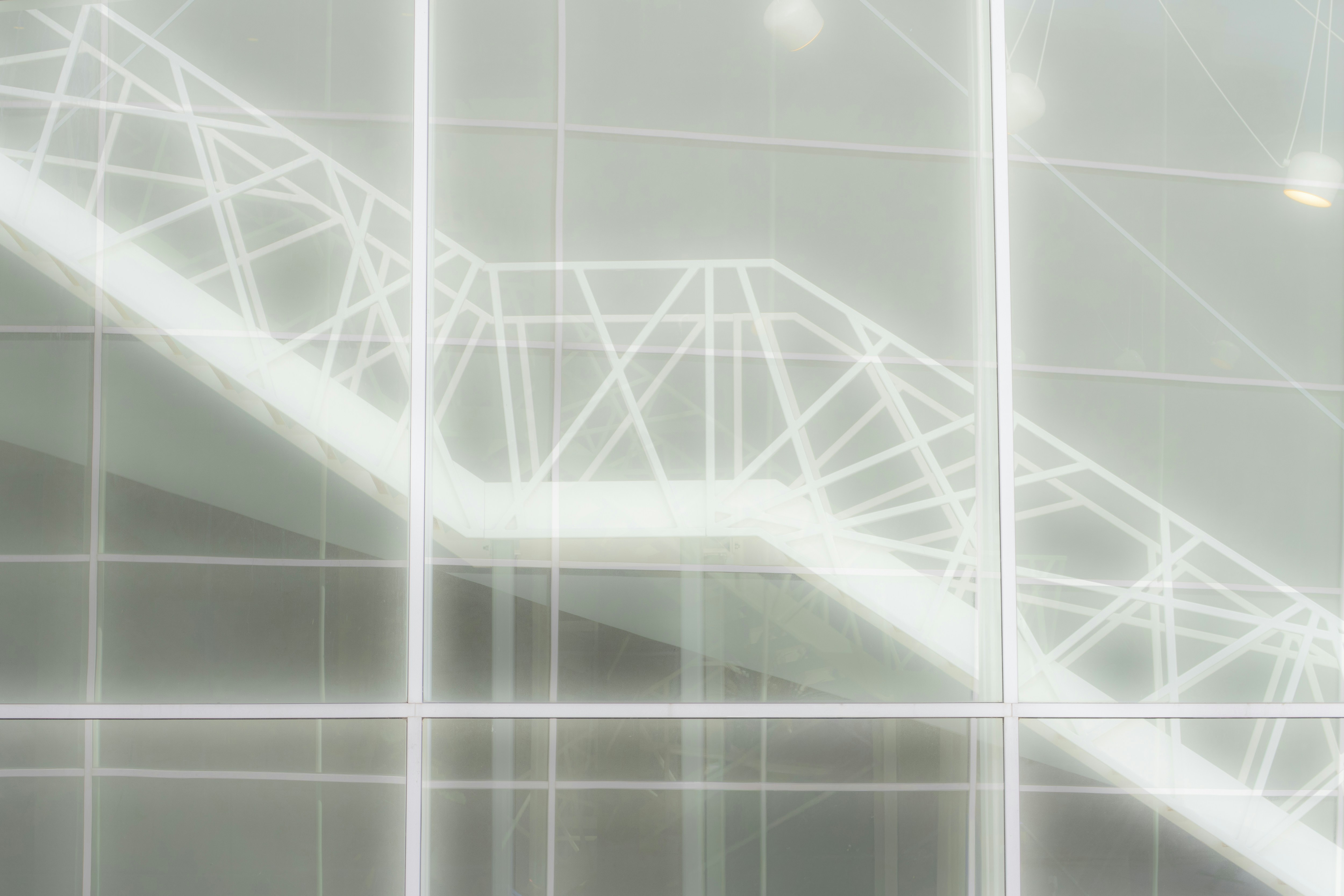 Abstract geometric pattern with white lines and grids