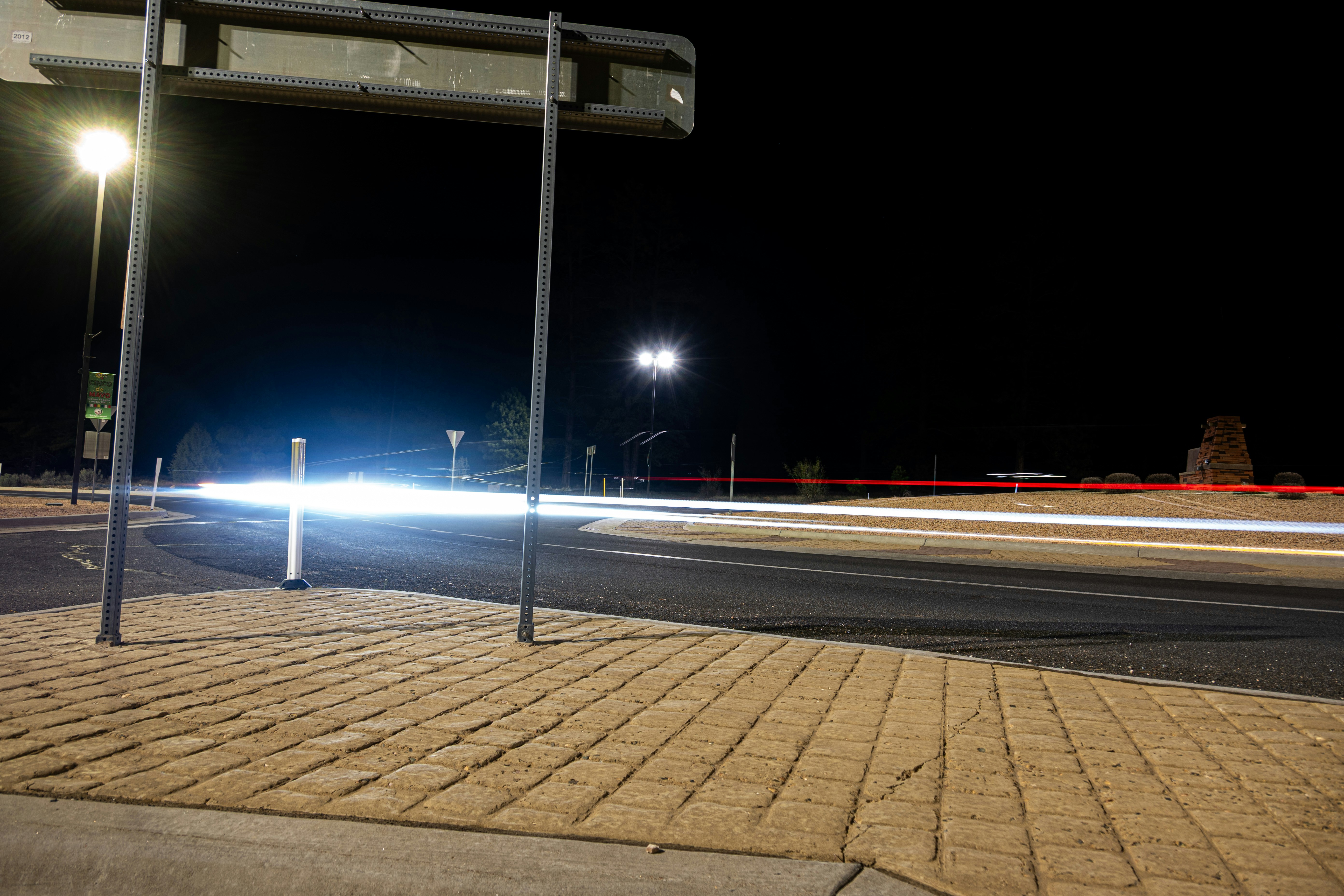 Motion blur of streaking lights representing fast website performance and speed