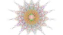 A colorful abstract fractal starburst pattern