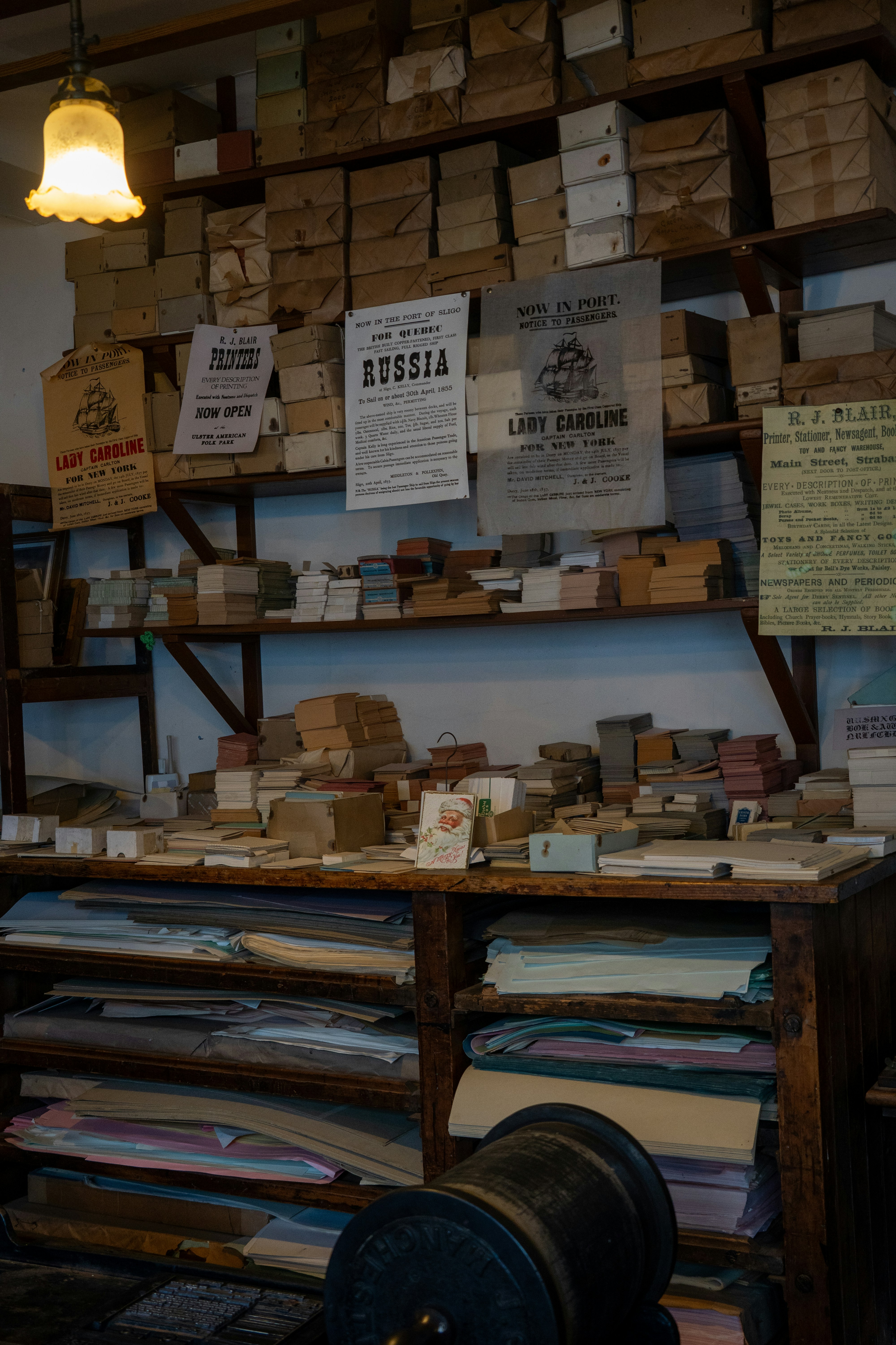 Ever wandered through a museum and felt time pause? This little corner at the Ulster American Folk Park feels like stepping into your great-grandparent’s workspace—full of stories and dusted memories 🕯️.